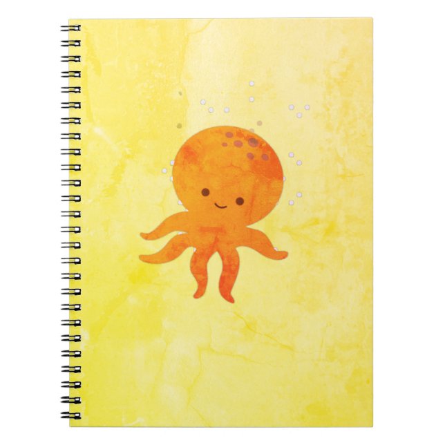 Carnet Bébé mignon poulpe Cartoon (Devant)