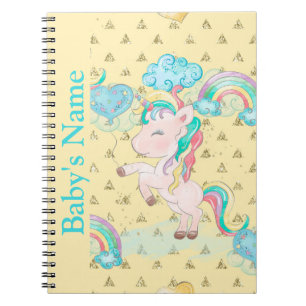 Carnet Bébé Nouveau-né Album photo Unicorn