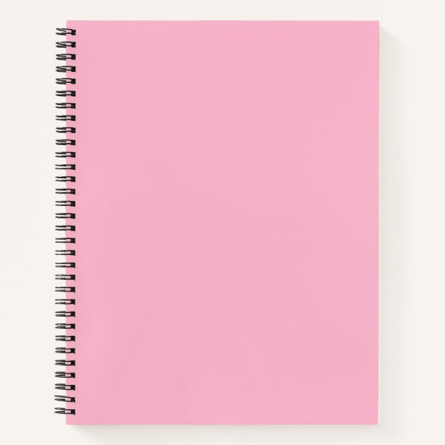 Carnet Bébé rose couleur solide (Devant)