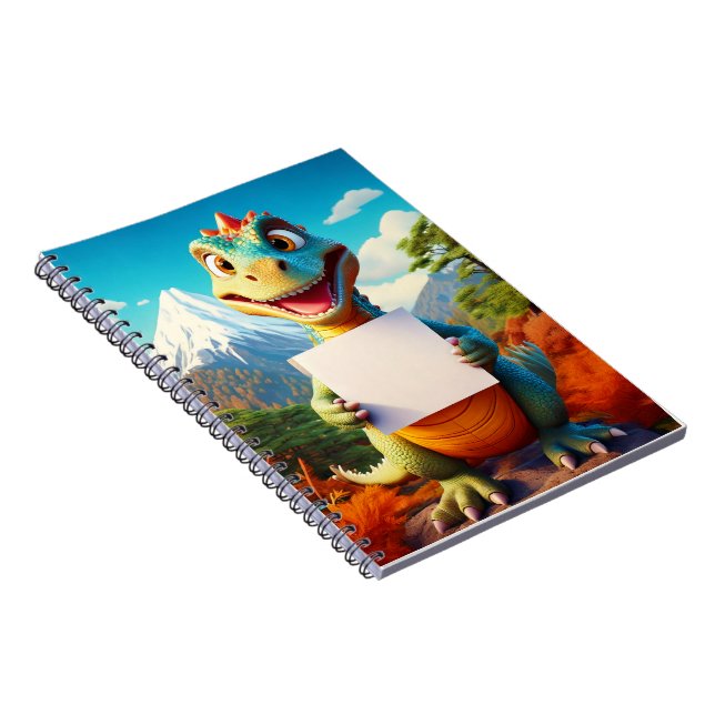 Carnet bébé - Votre nom ici - Dinosaur (Côté Droit)