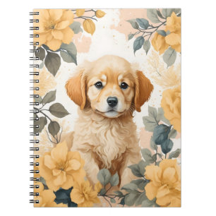 Carnet Bébés mignons animaux   Golden Retriever Puppy