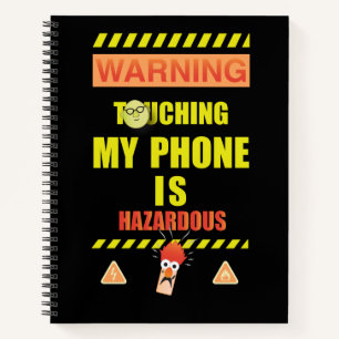 Carnet Bécher et Bunsen Toucher mon téléphone est da