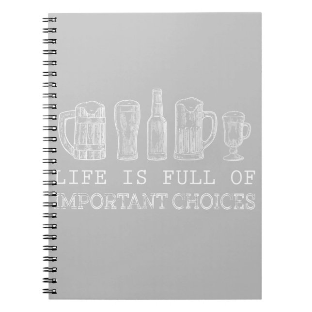Carnet Beer Lover | Bière de choix importants (Devant)