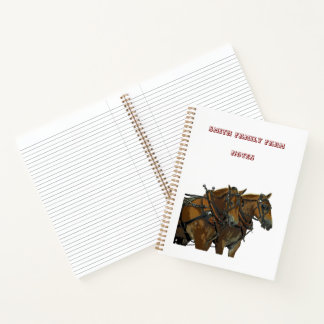 Carnet Belgian Horse Draft Team Spiral Notebook