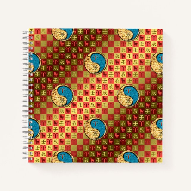 Carnet Bélier & Dragon d'eau (Devant)