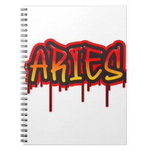 Carnet BÉLIER Signe de Feu Art de Mot qui Dégouline Peint