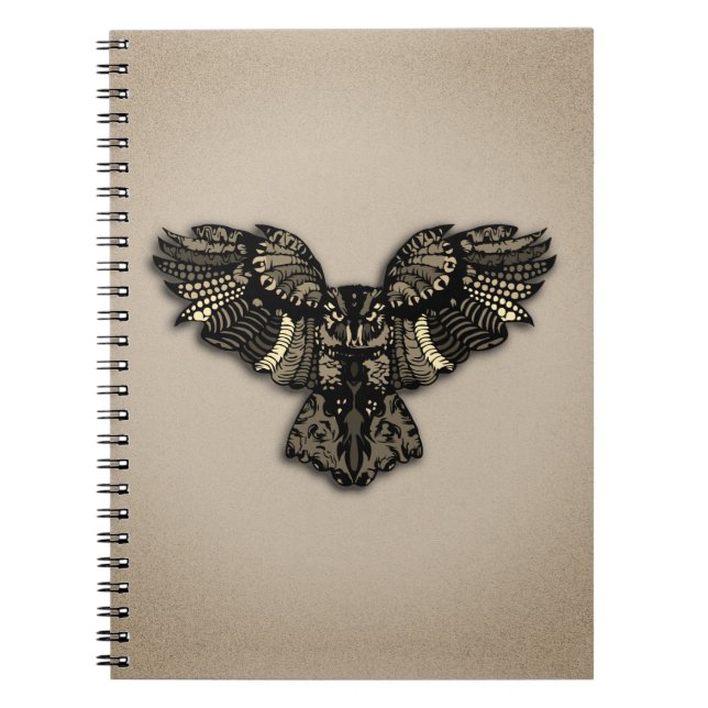 Carnet Belle Chouette Rustique (Devant)