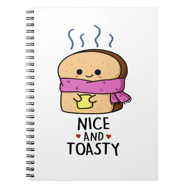 Carnet Belle Et Cute Toast Beurre Pun (Devant)