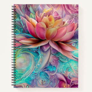 Carnet Belle Ethérée Whimsical Lotus Flower