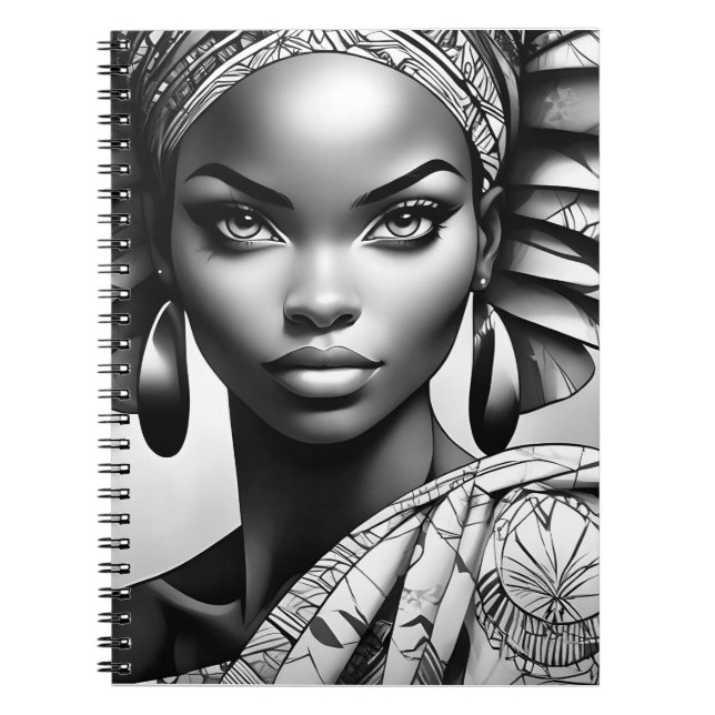 Carnet Belle femme africaine (Devant)