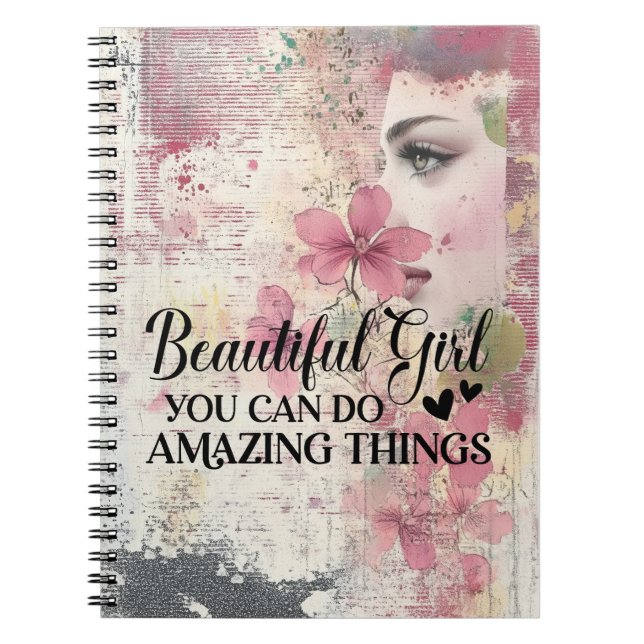 Carnet Belle Fille, Tu Peux Faire Des Choses Extraordinai (Devant)
