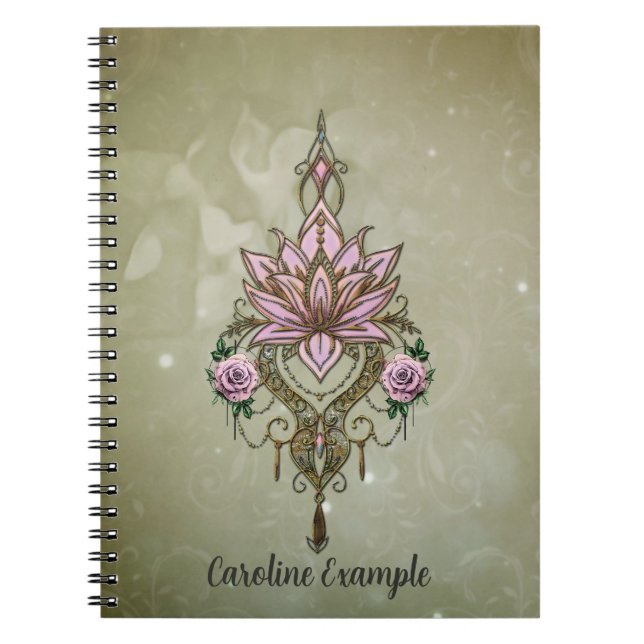 Carnet Belle fleur de lotus (Devant)