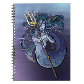 Carnet Belle illustration d'art de sirène