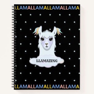Carnet Belle Lama & Étoiles