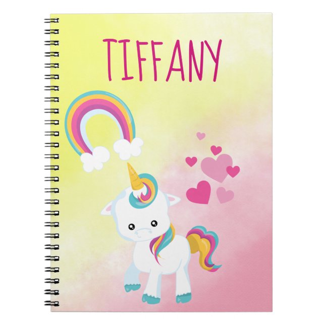 Carnet Belle licorne (Devant)