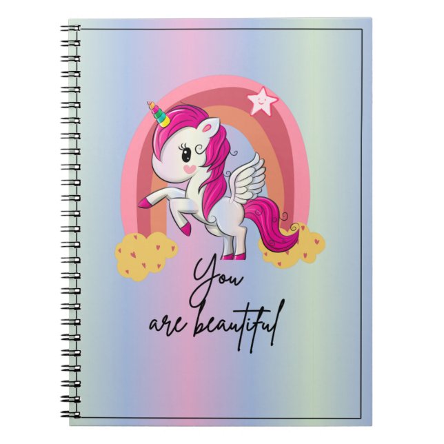 Carnet Belle licorne magique (Devant)