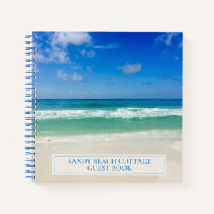 Carnet Belle Maison de plage Invité personnalisée