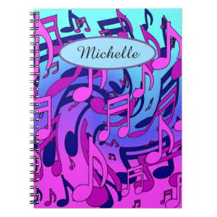 Carnet Belle musique Notes musicales Animation d'Artsy