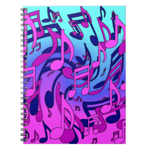 Carnet Belle musique Notes musicales Animation d'Artsy
