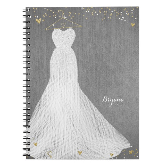 Carnet Belle robe sur Fête des mariées de cintre d'or (Devant)