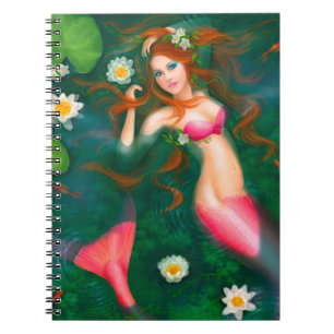 Carnet Belle sirène Imaginaire dans l'eau