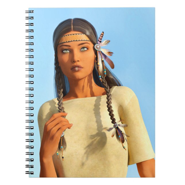 Carnet Belle tenue autochtone amérindienne (Devant)