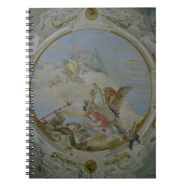 Carnet Bellerophon montant Pegasus, c.1746-47 (fresque) (Devant)