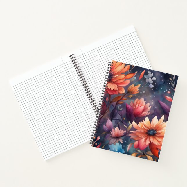 Carnet Belles fleurs d'aquarelle (Intérieur)