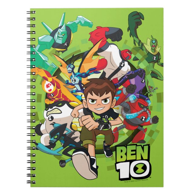 Carnet Ben 10 Alien Rush Graphique (Devant)