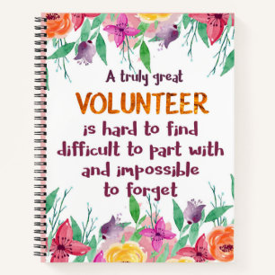 Carnet Bénévole merci appréciation Logo de texte personna