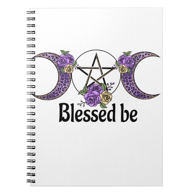 Carnet Béni Sois Sorcières Demi Lune (Devant)