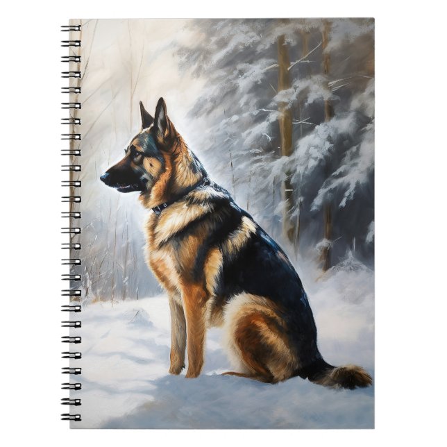 Carnet Berger Allemand Laisser Neige Noël (Devant)