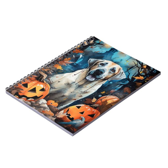 Carnet Berger Anatolien D'Halloween Avec Peur Citrouille (Côté gauche)
