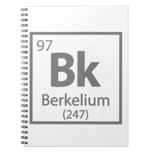 Carnet Berkelium - Berkeley Science - Tableau périodique