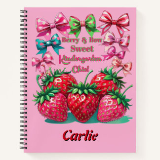 Carnet Berry and Bow Sweet Kindergarten Chic
