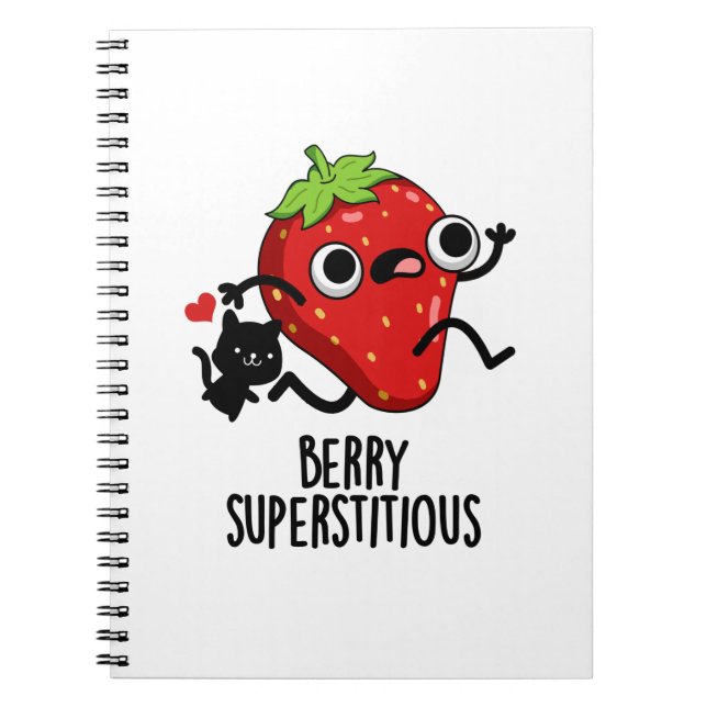 Carnet Berry Superstitieux Fruit Pun (Devant)