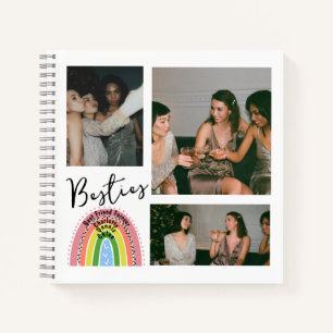 Carnet Bestie Best Friends Forever Rainbow Photo Collage