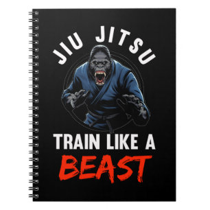 Carnet Bête des Arts Martiaux Gorilla Jiu Jitsu Brésili