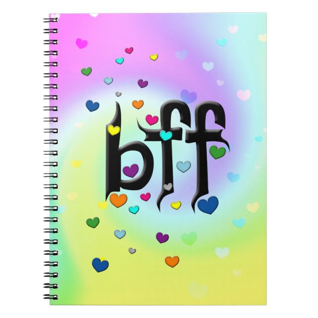 Carnet bff ~ coeurs (Devant)