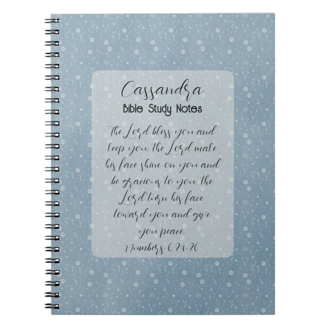Carnet Bible chrétienne Verse Art (Devant)