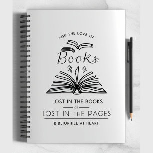 Carnet Bibliophile au coeur - Conception minimaliste d'un