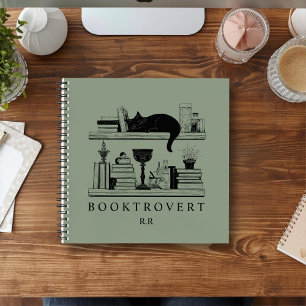 Carnet Bibliophile Étagère Cosy Monogramme de Booktrovert