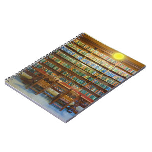 Carnet Bibliothèque Books Water Color,