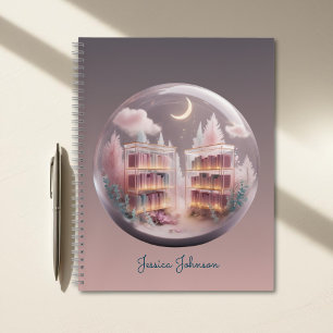 Carnet Bibliothèque enchantée avec étagères Pastel