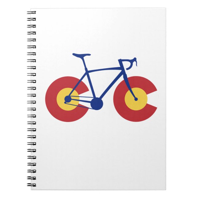 Carnet Bicyclette de drapeau du Colorado (Devant)