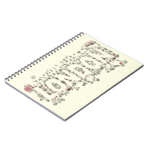 Carnet Bicyclettes autour de Londres illustration détaill