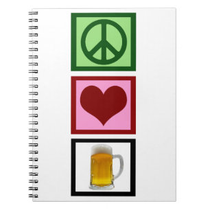 Carnet Bière d'amour de paix