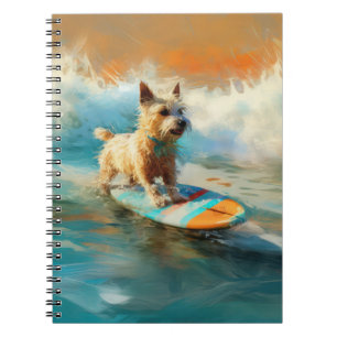 Carnet Biewer Terrier Plage Surf Peinture