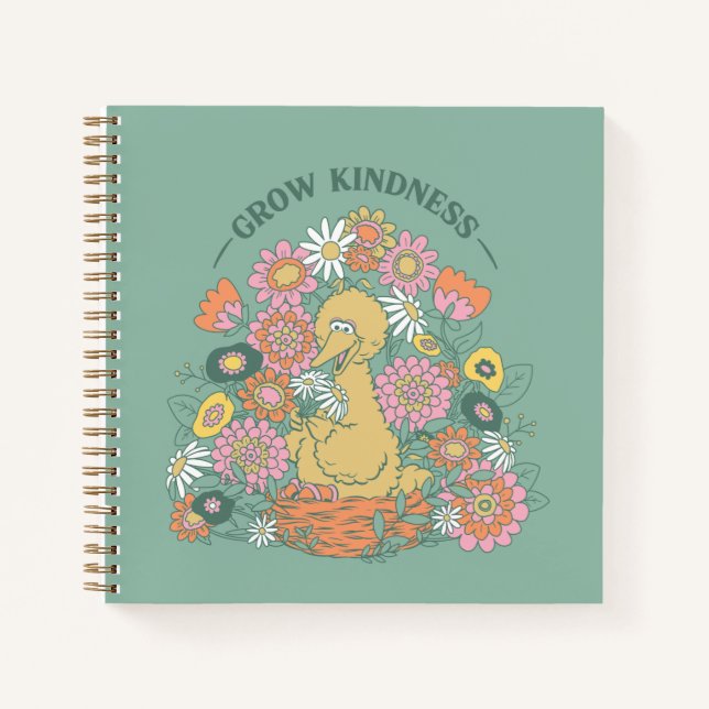Carnet Big Bird | Grow Kindness Floral Graphic (Devant)