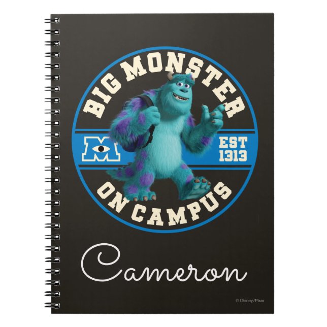 Carnet Big Monster sur le campus - Personnalisé (Devant)